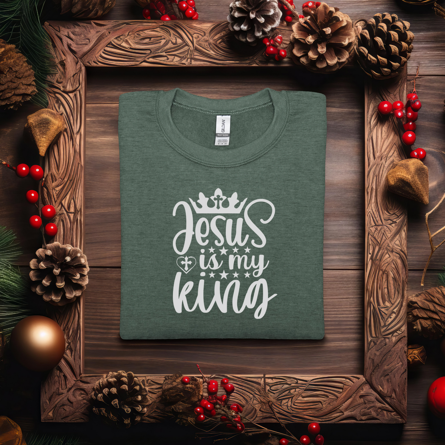 Jesus is My King Christmas Shirt