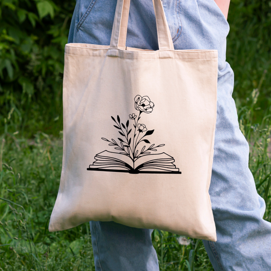 Blooming Book Tote