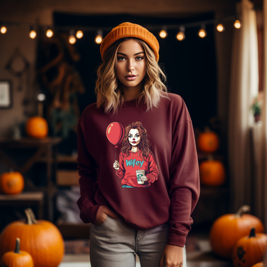 Spooky Girl Halloween Sweat Shirt