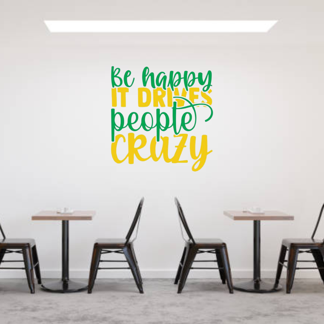 Be Happy Wall Decal