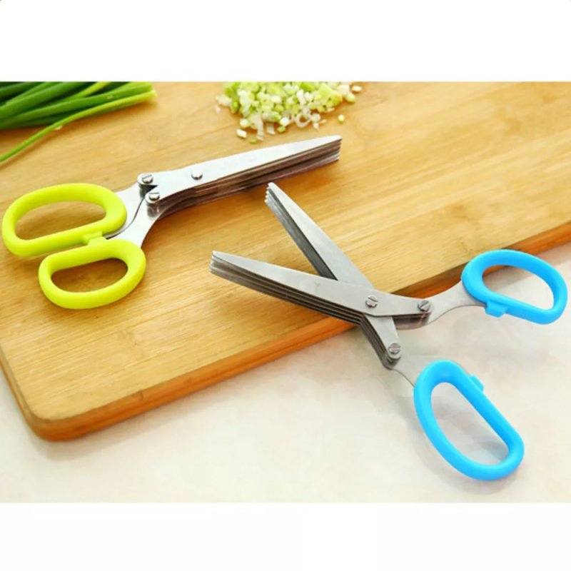 Stainless Steel Multifunction Five Layers Scissors Stainless Steel Cut Tools