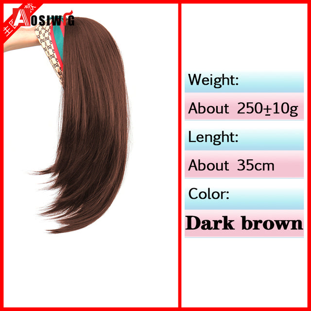 Synthetic Long Straight Head Style Wig Heat Resistant Hair