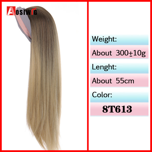 Synthetic Long Straight Head Style Wig Heat Resistant Hair