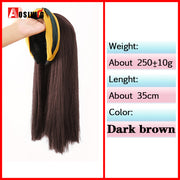 Synthetic Long Straight Half Head Style Wig Heat Resistant Hair