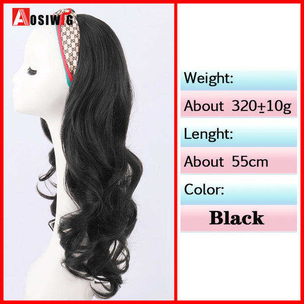 Synthetic Long Straight Head Style Wig Heat Resistant Hair