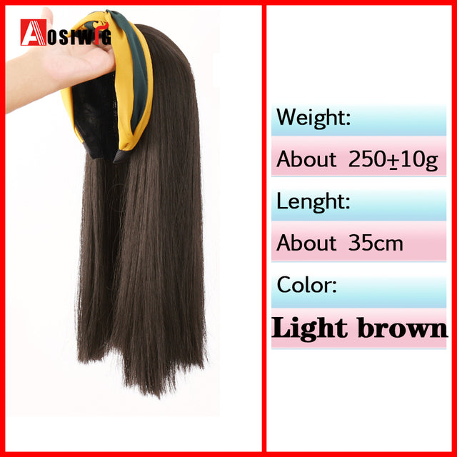 Synthetic Long Straight Head Style Wig Heat Resistant Hair