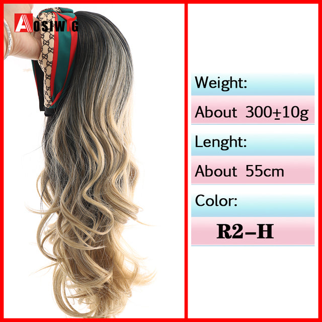 Synthetic Long Straight Head Style Wig Heat Resistant Hair