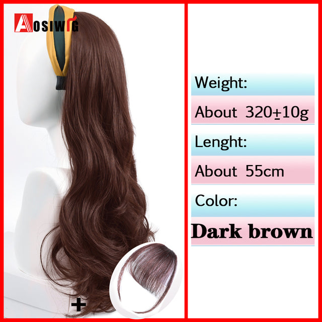 Synthetic Long Straight Head Style Wig Heat Resistant Hair