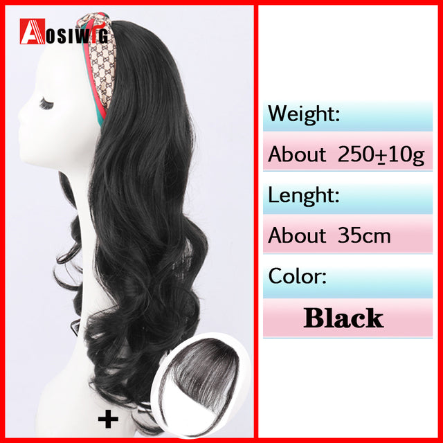 Synthetic Long Straight Head Style Wig Heat Resistant Hair