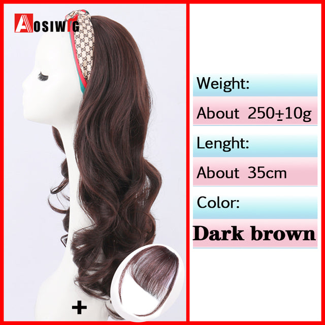 Synthetic Long Straight Head Style Wig Heat Resistant Hair