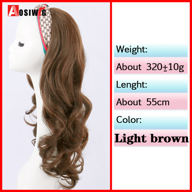 Synthetic Long Straight Head Style Wig Heat Resistant Hair