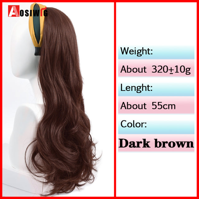 Synthetic Long Straight Head Style Wig Heat Resistant Hair