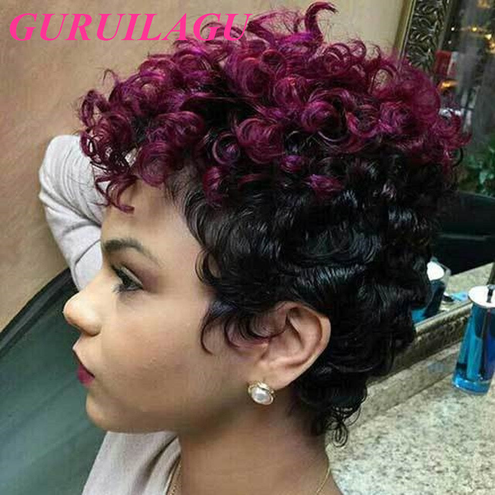 short kinky curly Wigs For Black Women