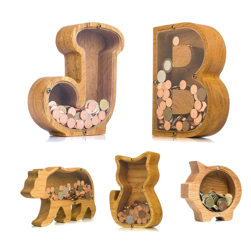 Wooden Piggy Bank