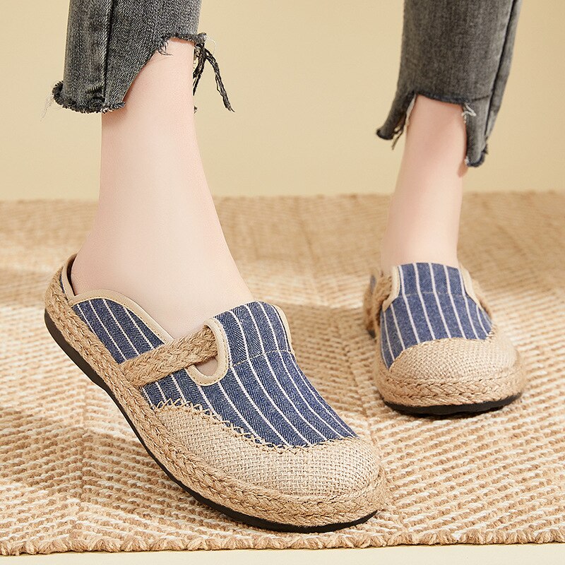 Summer Flat Shoe Straw Sandals