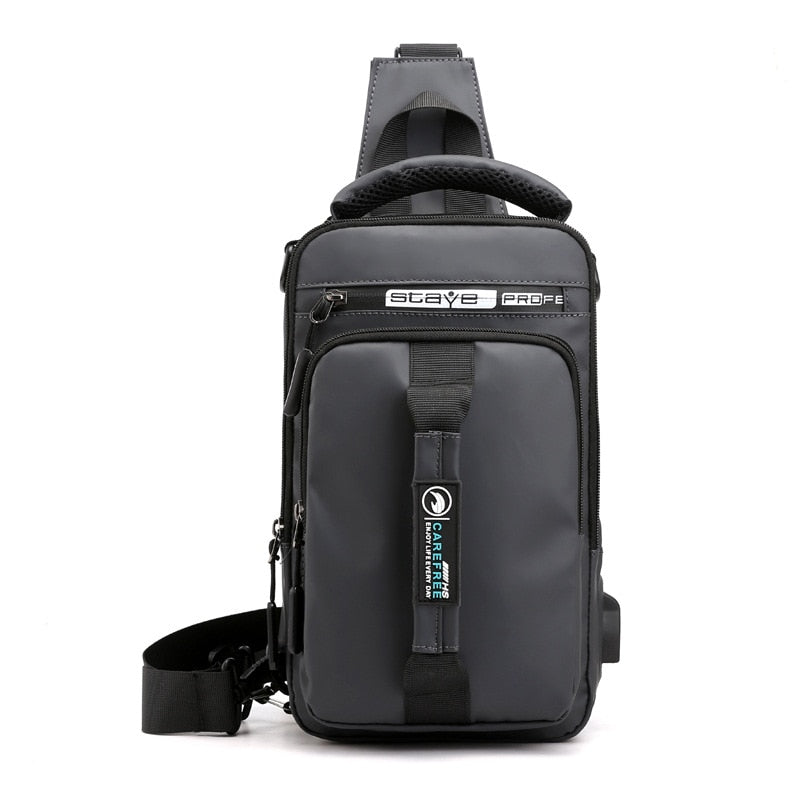 Multi-Functional Crossbody Backpack USB Charging