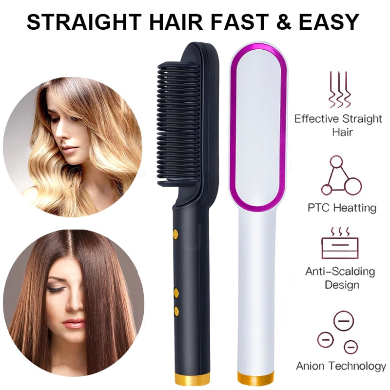 Electric  Brush Straightener