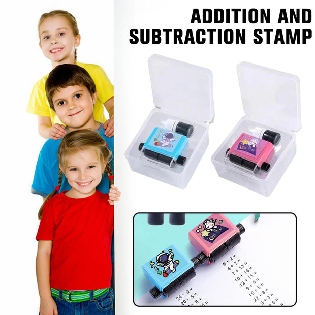 Number Rolling Stamp Addition And Subtraction