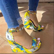 Sexy Girl Summer Design Party Women Shoes High Heels Buckle Ankle Strap Sandals Women Flower Open Toe Sandals