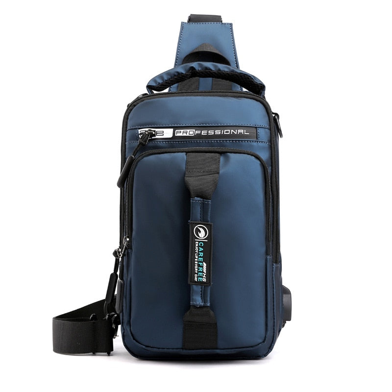 Multi-Functional Crossbody Backpack USB Charging