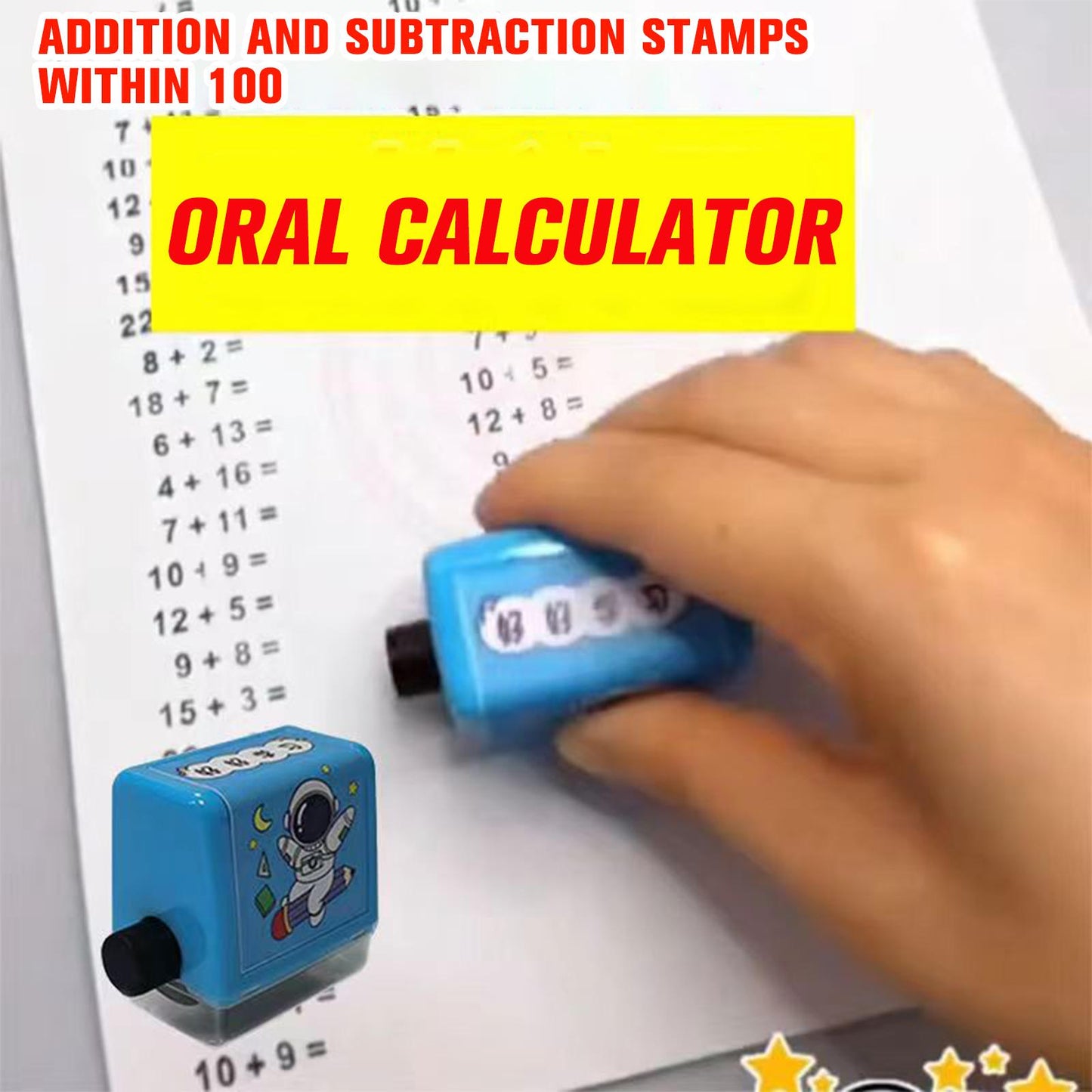 Number Rolling Stamp Addition And Subtraction