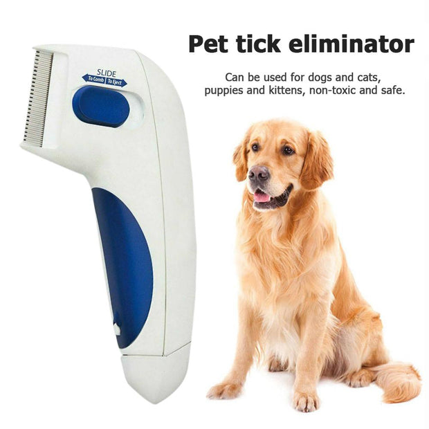 Pet Flea Lice Cleaner Comb Electric Dog Flea Cleaning Brush
