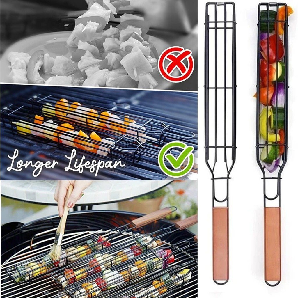 Easy Reusable Kebab Barbecue Basket