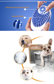 Pet Dog Bath Brush 2-in-1 Pet SPA Dog Cleaning