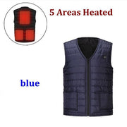 Men Women Outdoor Smart heating Cotton Vest USB winter Warm Jacket