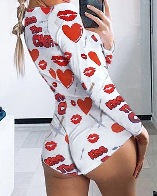 Valentine's Day Sexy Women Bodysuit