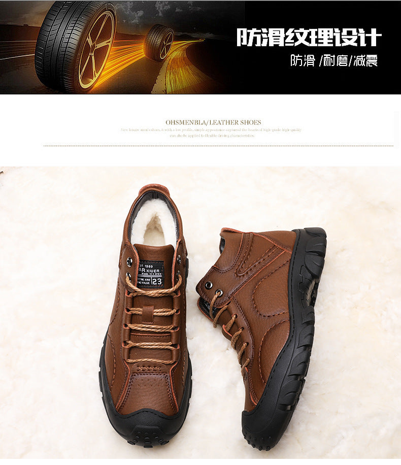 Waterproof Leather Winter Boots