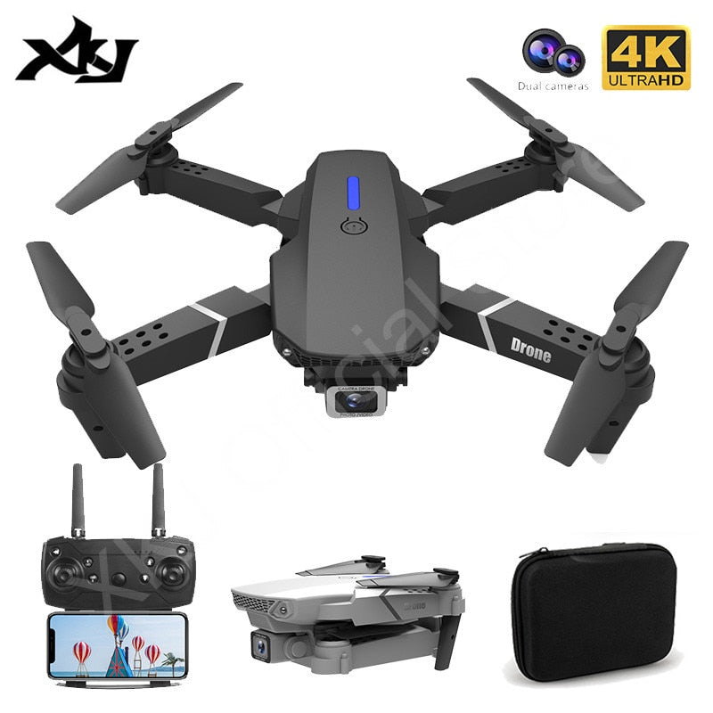 XKJ 2021 New E88 Pro Drone foldable Quadcopter Dron Gift Toy