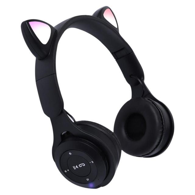 Luminous Flash Light Cute Cat Ears Bluetooth Wireless Headphone