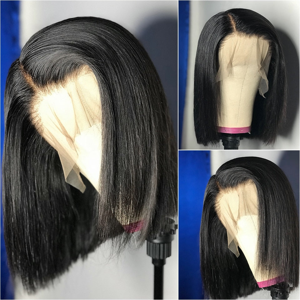 Straight Short Lace Front Human Hair