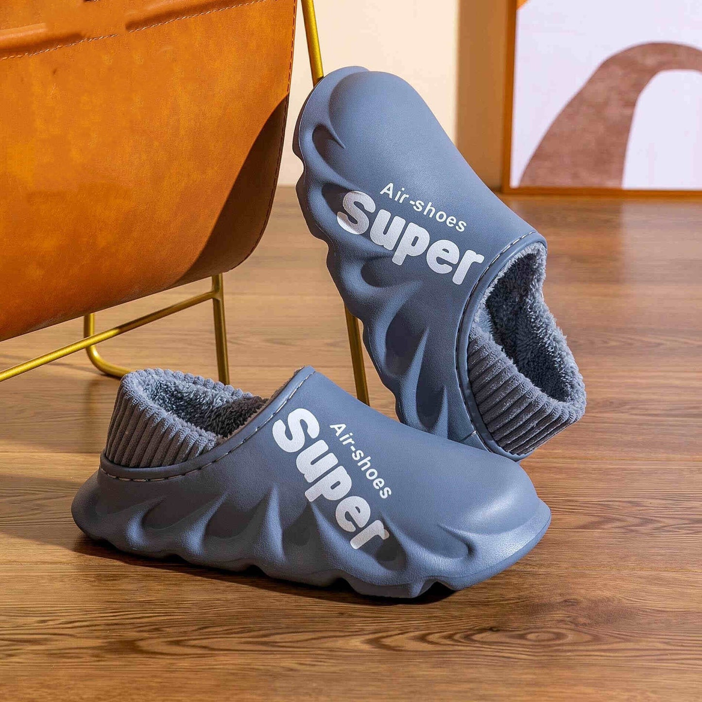 Winter Women Men's Non-Slip Waterproof Slippers